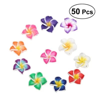 50 piezas Tocado Playa Fiesta Boda Suministros Hágalo Usted Mismo Cuentas Artificiales Foto 1 de 4