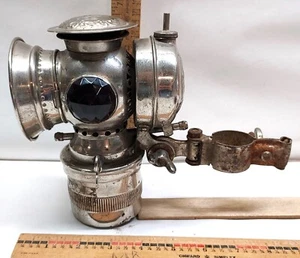 Badger Brass Mfg. Co Kenosha SOLAR Bike Bicycle Motorcycle Lantern Light 820241 - Imagen 1 de 19
