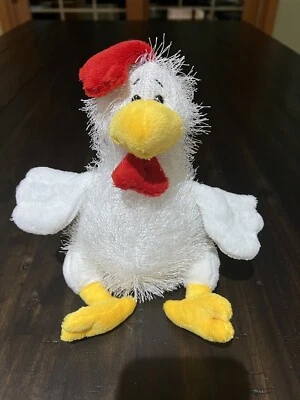 Ganz Webkinz Chicken Plush HM205  8" Stuffed Animal White No Code Pre-owned - Image 1 of 4