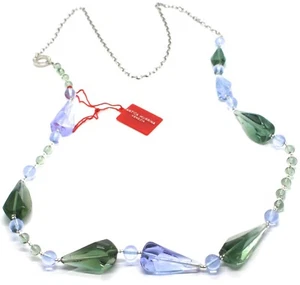 COLLANA ANTICA MURRINA VENEZIA, VETRO MURANO, 90 CM, CO561A12, GOCCE VERDE BLU - Imagen 1 de 6