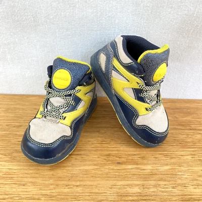🔸Boys Baby Toddler Reebok Peek N Fit Pump Shoes Lace Up Sneakers Size 6 5.5 22 - Image 1 of 4