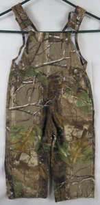 Original Jordan Lee Youth Bib Overalls Lined Zip Kids Camo Work SZ 2T - Picture 1 of 8
