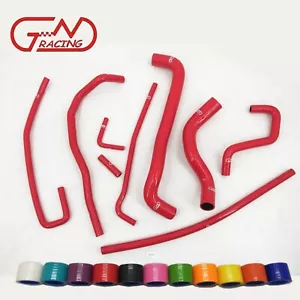 Fit Chevrole Chevy Corvette 5.7L LT1 V8 1991-1996 Silicone Radiator Hose Kit Red - Picture 1 of 11