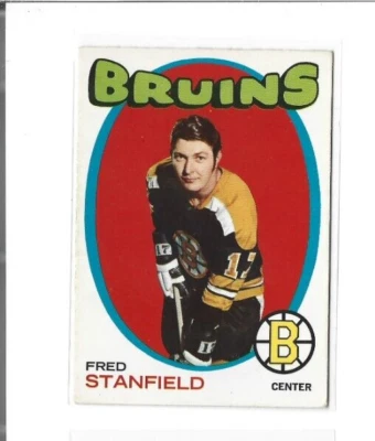 1971-72 O-Pee-Chee #7 Fred Stanfield EXMT - Image 1 of 2