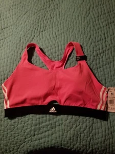 NWT Adidas Women's Plus Size Pink Sports Bra 4XL - Picture 1 of 5