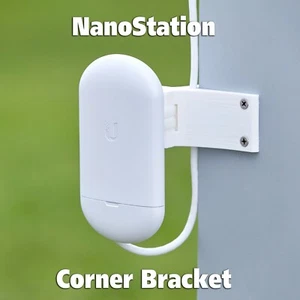 Soporte de esquina exterior para nanoestación Ubiquiti Loco5AC NS-5AC LocoM5 M5 NSM5 - Imagen 1 de 8