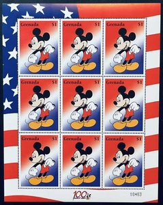 FOGLIO FRANCOBOLLI GRANADA TOPOLINO DISNEY 9V 2002 MNH PERSONAGGIO ANIMATO CARTONE ANIMATO - Foto 1 di 1