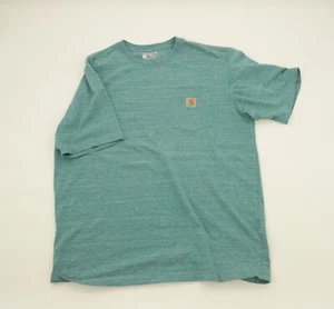 Carhartt kurzärmeliges Taschen-T-Shirt mit loser Passform neuwertig grün Größe L - Bild 1 von 5
