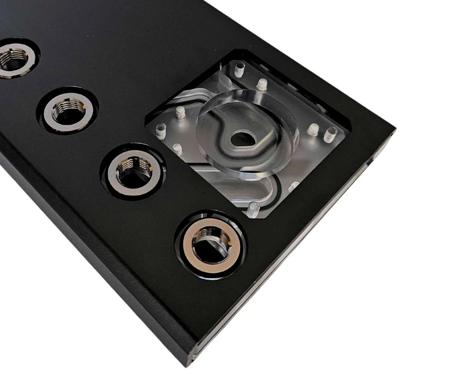 Placa de distribución universal Bykski 360 protección mejorada con armadura completa PMMA con... Foto 1 de 1