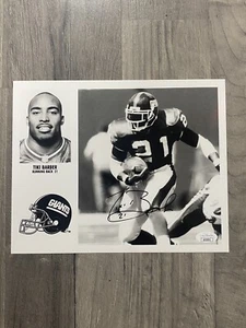 Tiki Barber Hand-Signed Autographed NY Giants 8x10 Photo JSA COA - Picture 1 of 2