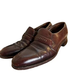 Zapatos de vestir Florsheim marrón de cuero cordobés sin cordones para hombre 31284 talla 9,5 C - Imagen 1 de 9