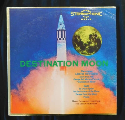 Destination Moon Vintage 33RPM Record - Omega Stereophonic Disk - Image 1 of 4