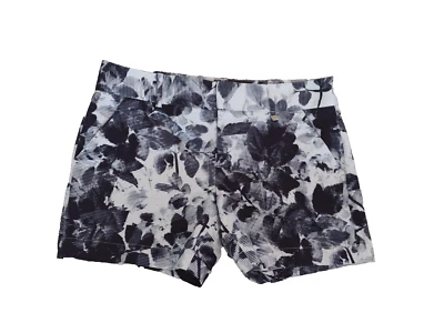Calvin Klein Women’s Chino Shorts Black White Size 6 Stretch Cotton Shorts - Image 1 of 4