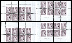CANADA — SCOTT O33//O37 — 1953 QEII OFFICIAL PL. BLKS/4 (5 SCANS) — MNH — UN $92 - Picture 1 of 5