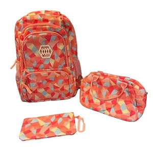 Ziranyu rosa Mädchen Schulrucksack Thermo Snack Mittagessen Tasche Federmäppchen Neu mit Etikett - Bild 1 von 14