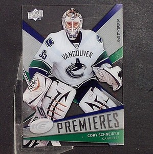 CORY SCHNEIDER  /999 RC  2008-09  Upper Deck  Ice  #130 Vancouver Canucks ROOKIE