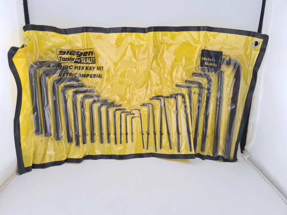 Sealey Siegen 25pc Metric Imperial Hex Key Set Model SO465  Durable Tool Kit NEW - Image 1 of 4