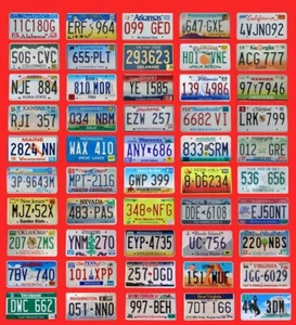 SET OF 50 USA LICENSE PLATES SET NUMBER LOT + WASHINGTON DISTRICT OF COLUMBIA 1 - Picture 1 of 3