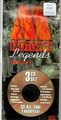 Motown Legends Volume 2 3-CD Set Long Box 33 Favorites Temptations Supremes Pips - Image 1 of 2