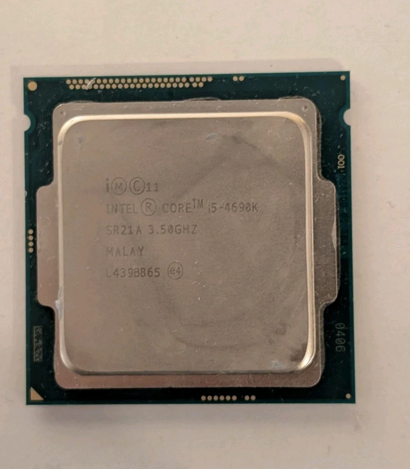 Procesador CPU Intel Core i5-4690K SR21A 3,5 GHz 6M 4 núcleos LGA-1150 4ª generación Foto 1 de 2