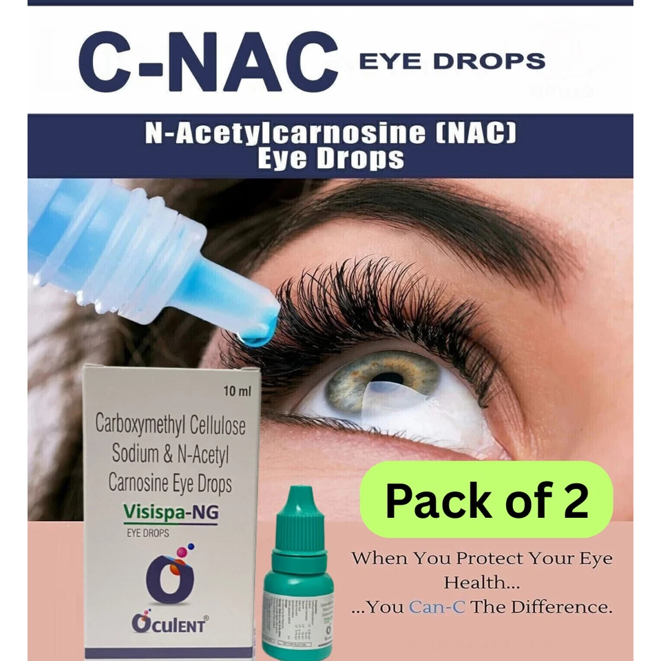 C-NAC Eye Drops Cure Cataract Carnosine NAC Glaucoma BrightC Clarity 10ml