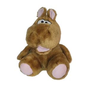 Vintage Animal Fair Inc Plush Hippo Sitting Brown Stuffed Animal #9609A 10" - Picture 1 of 10