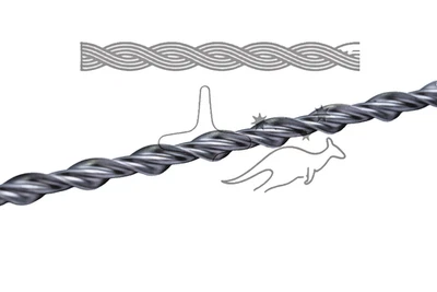 6mm x 1000mm Helical Bar 100 pack 316 Stainless Steel - image 1 of 4