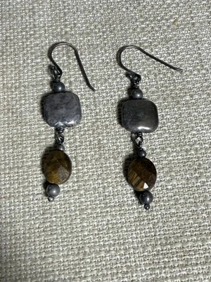 Pendientes colgantes ojo de tigre Silpada retirado W1327 Foto 1 de 4