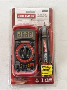 NOS Craftsman Multimeter Kit with AC Voltage Detector, 8 Functions 3482146 600V - Picture 1 of 7