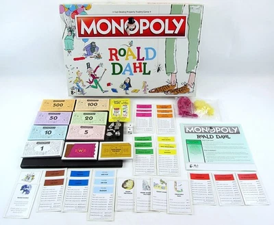 Roald Dahl Monopoly Family Board Game Hasbro Winning Moves 2018 100% Complete - Image 1 of 4