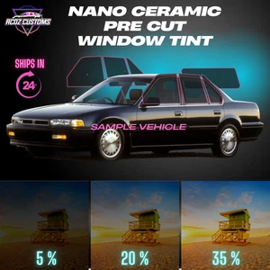 Nano Ceramic PreCut Window Tint Film for Honda Accord 1990-1993 All Sides+Back - Picture 1 of 5