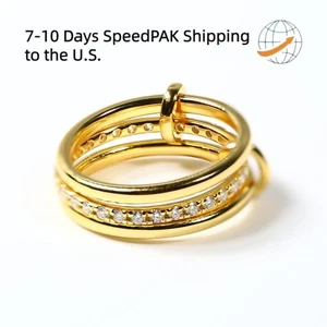 Angel's Kiss Fashionable 925 Sterling Silver Ring Classic Design for Women Gift - Picture 1 of 24