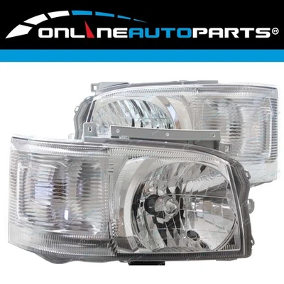 HeadLights LH+RH Pair for Toyota Hiace Van LWB/Commuter Left+Right 2005~2010 - Image 1 of 4
