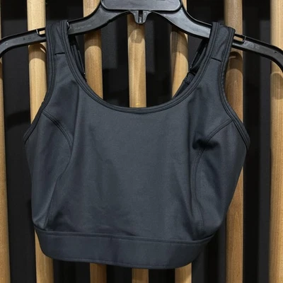 Title Nine Sports Bra Womens 34DD Black High Impact Adjustable Straps Activewear - Image 1 of 3