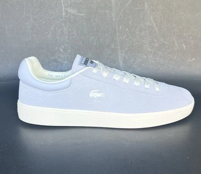 LACOSTE Women's Baseshot Suede Leather Lavender Sneakers 8.5 US Size NEW - Image 1 of 4