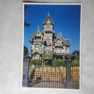 Front View The Carson Mansion Eureka California  Vintage Souvenir Postcard - Picture 1 of 2