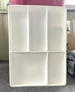 IKEA STODJA White Flatware Tray - 29x51cm (11x20in)- Pre-Owned - Excellent Shape - Picture 1 of 5