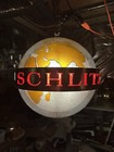 Vintage 1960s Schlitz Rotating Motion Hanging Globe Lighted Beer Sign