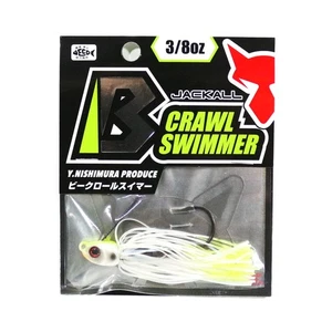 Jackall B Crawl Swimmer 3/8 oz Chart Back Pearl (1335) - Picture 1 of 6