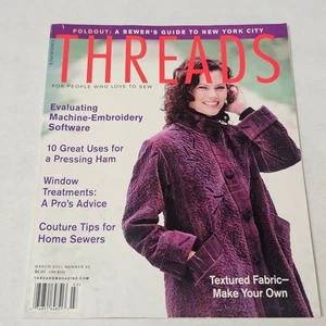 Threads Magazine March 2001   Number 93 Textured Fabric - Make Your Own - Picture 1 of 4