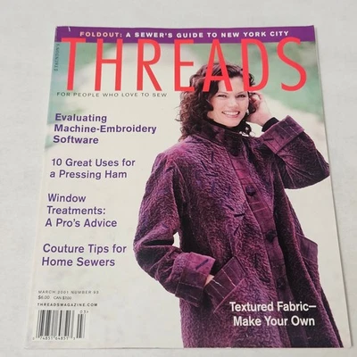 Threads Magazine March 2001   Number 93 Textured Fabric - Make Your Own - Image 1 of 4