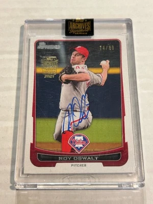Topps Archives Signature Series Roy Oswalt 74/89 2012 Bowman Auto SP G1 Foto 1 de 2