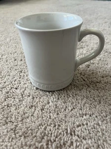 Le Creuset Steingut Kaffeebecher Tasse weiß 14 Unzen/400 ml. - Bild 1 von 5