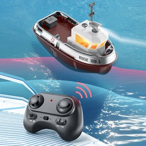 1:32 2,4GHz RC Boot Ferngesteuertes Rennboot 8km/h Dualmotor Spielzeug Speedboot - Bild 1 von 10