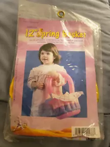 Cesta de Pascua inflable vintage 12" sellada ¡NUEVA! - Imagen 1 de 3