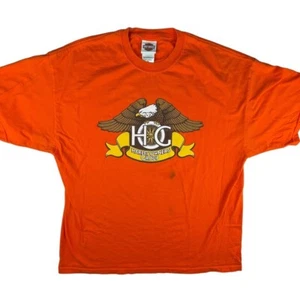 Harley Owners Group Indianapolis Southside Chapter t-shirt blaze orange XL - Picture 1 of 5