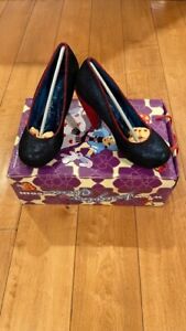 Irregular Choice Leather Sparkly Mermaid Shoes Size 6