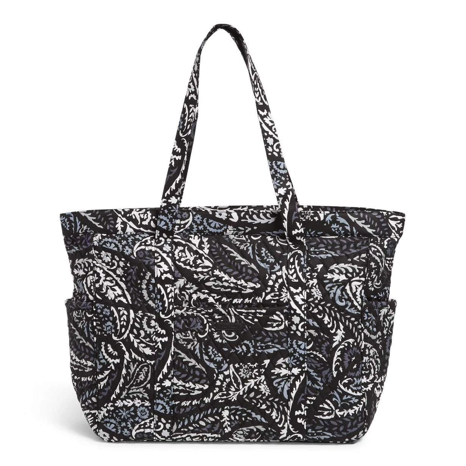 Vera Bradley Paisley Noir Get Going Carried Away XL Tote Weekender Black