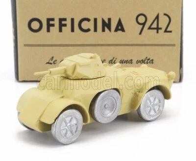 MODELLINO STATICO OFFICINA 942 FIAT ANSALDO CARRO ARMATO AB41 1941 SAND 1/76 - Immagine 1 di 4
