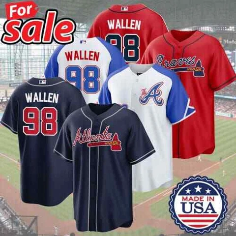 Morgan Wallen #98 Fan Braves Baseball Shirt Jsy Tour 2023 Many Colors Print Cover